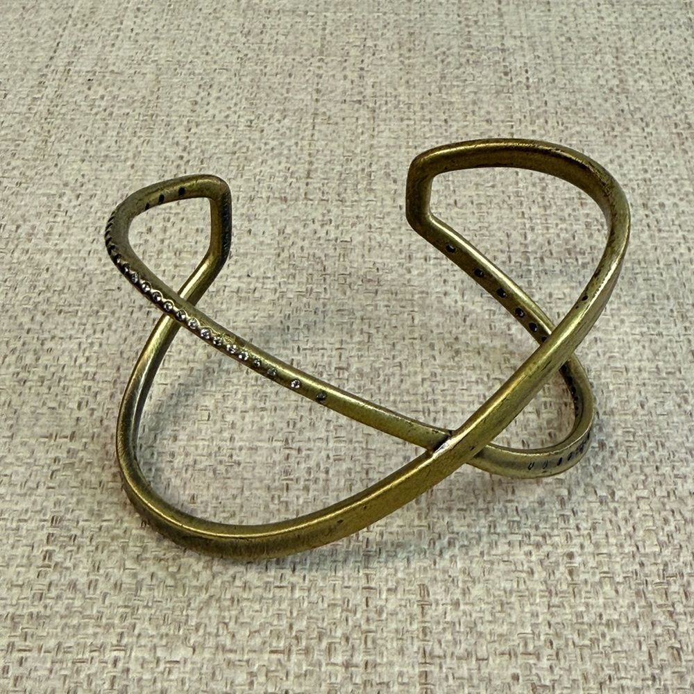 Kendra Scott Brass Cuff Bracelet with Rhinestones